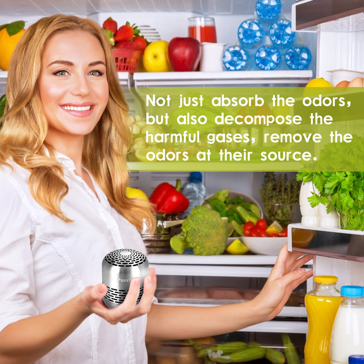 Refrigerator Deodorizer,Lasts for 10 Years,Refrigerator Odor Eliminato ...